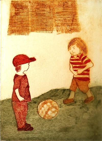 Karin Petri Wennström - Sparka Då (Collografi)